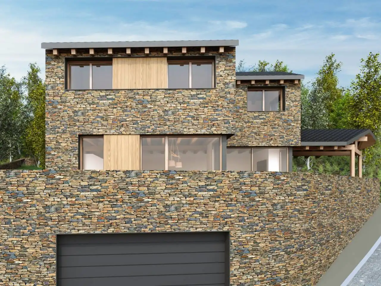 Vista exterior de Casa o xalet en venda en Ger amb Calefacció, Jardí privat i Parquet