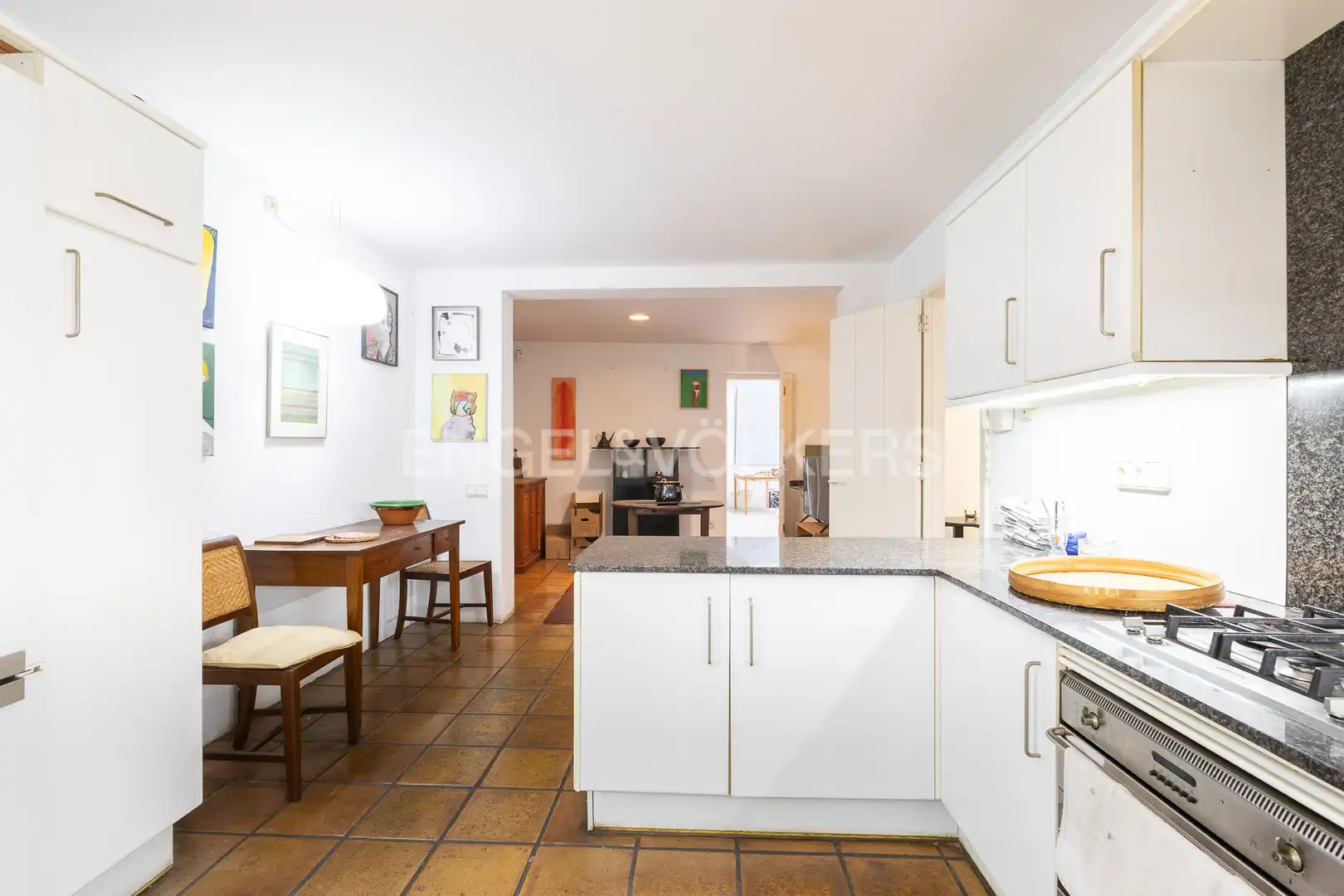 Cocina de Casa o chalet en venta en Barcelona con Calefacción, Jardín privado y Terraza