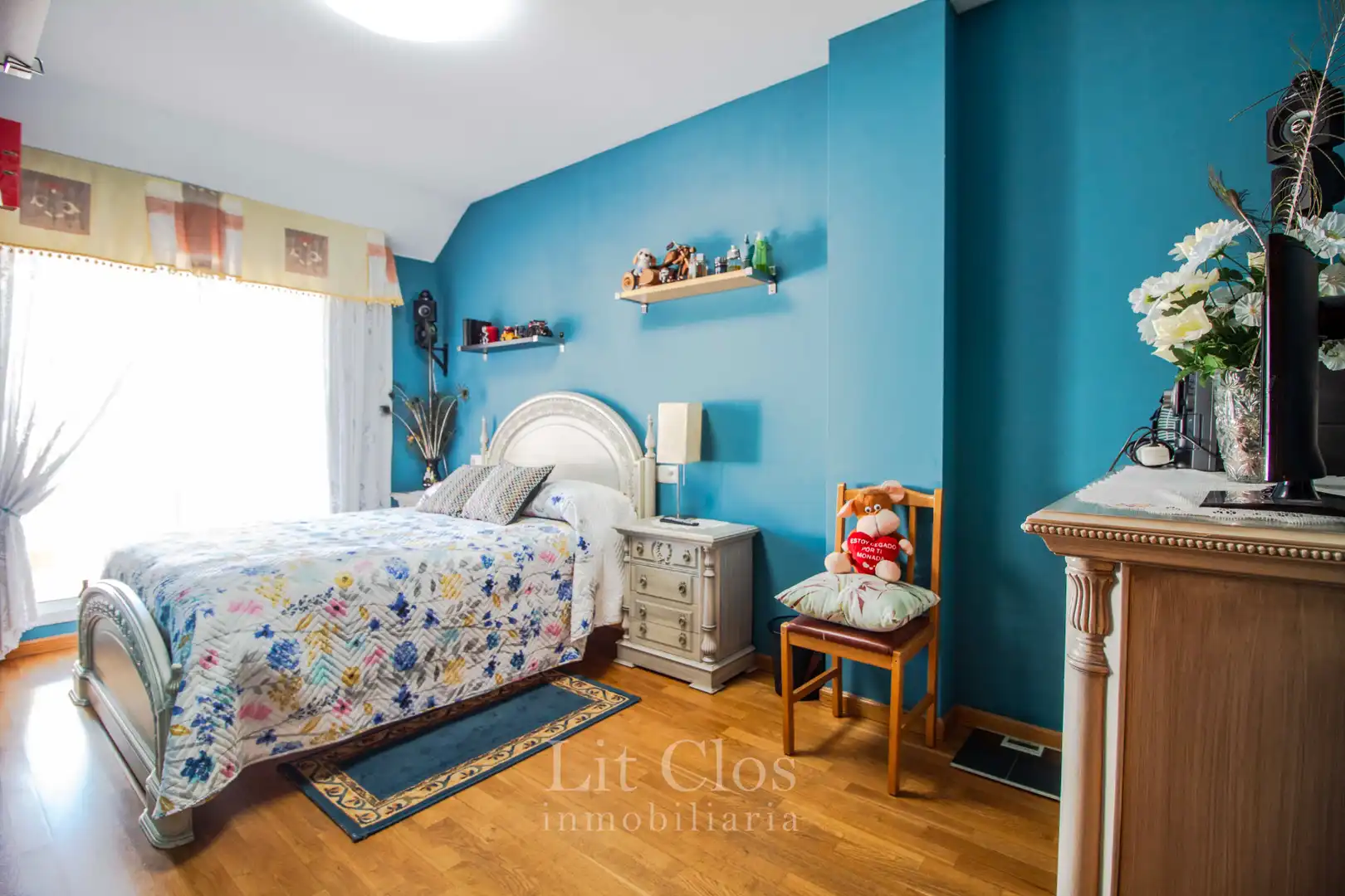 Schlafzimmer von Maisonette zum Verkauf in O Barco de Valdeorras   mit Heizung, Parkett und Terrasse