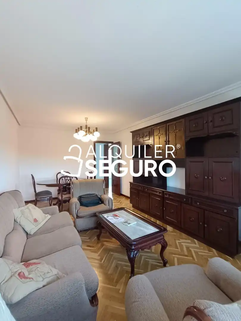 Living room of Flat for rent in Madrid  with Air Conditioner, Heating and Terrace
