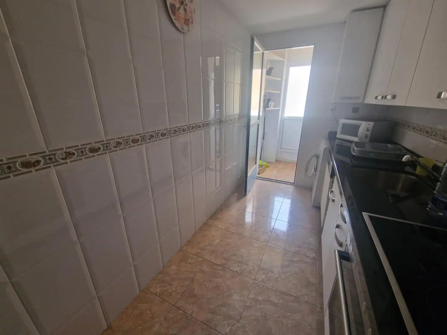 Kitchen of Flat for sale in Águilas  with Air Conditioner, Furnished and Balcony