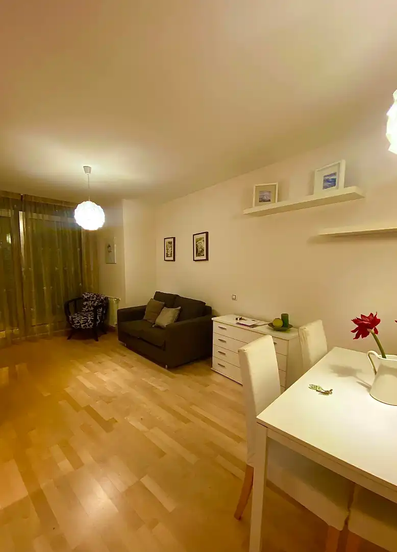 Sala d'estar de Pis en venda en Torrelavega  amb Calefacció, Parquet i Moblat