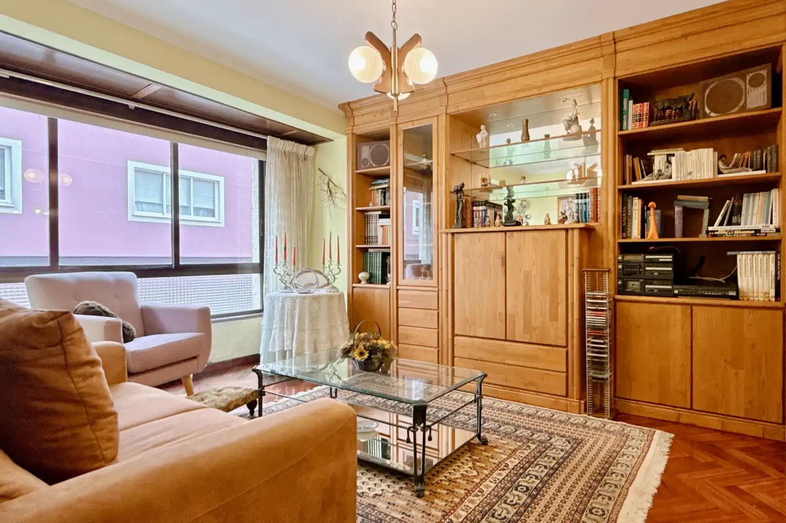 Sala de estar de Piso en venta en Carballo con Amueblado