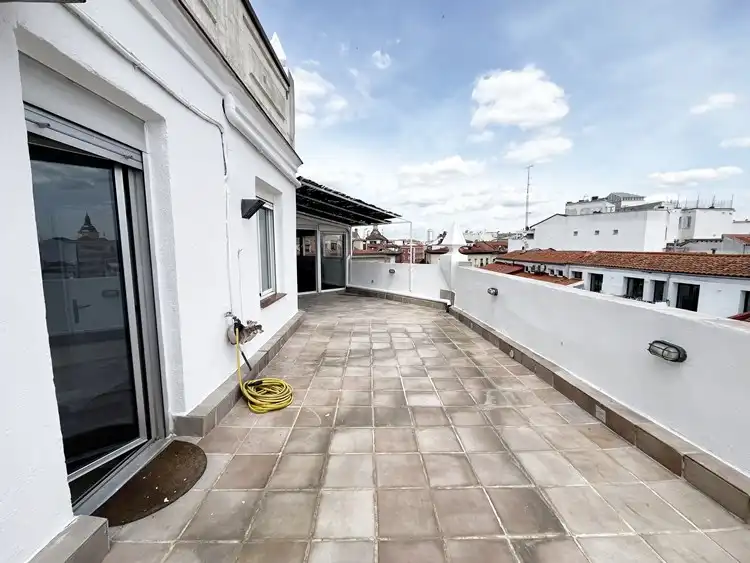 Terraza de Ático de alquiler en Madrid con Aire acondicionado, Calefacción y Parquet