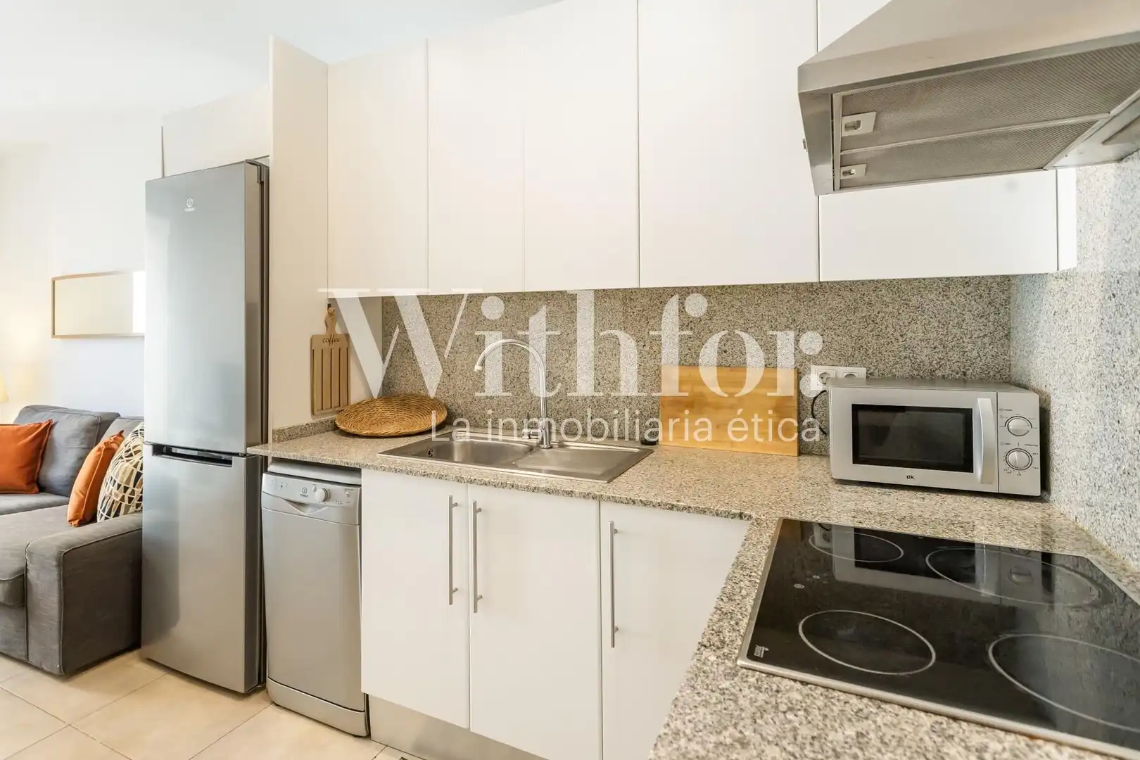 Kitchen of Flat for sale in Barcelona  with Air Conditioner, Heating and Parquet flooring