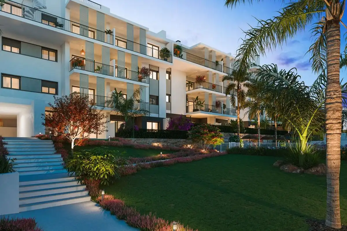 Terraza de Apartamento en venta en Estepona con Aire acondicionado, Terraza y Trastero