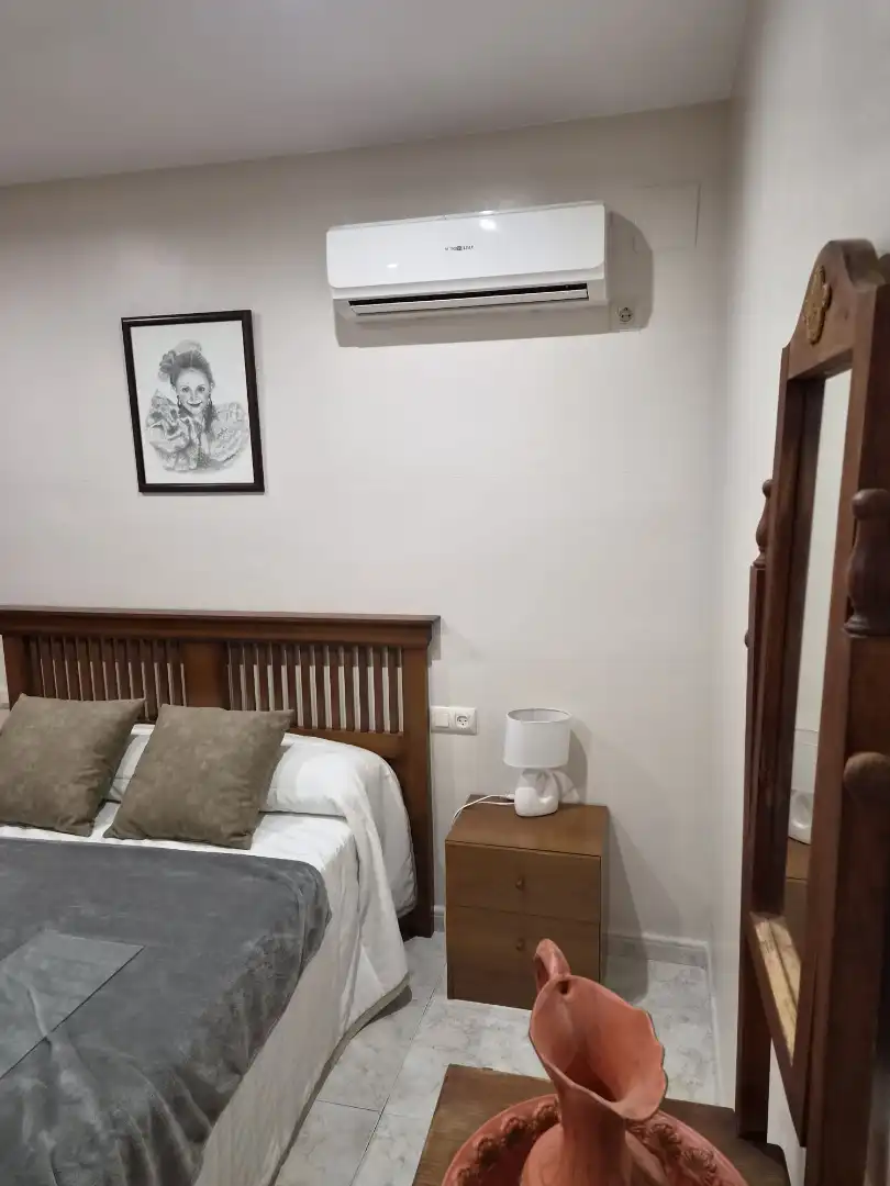 Bedroom of Houses for sale in Almendralejo  with Air Conditioner, Heating and Furnished