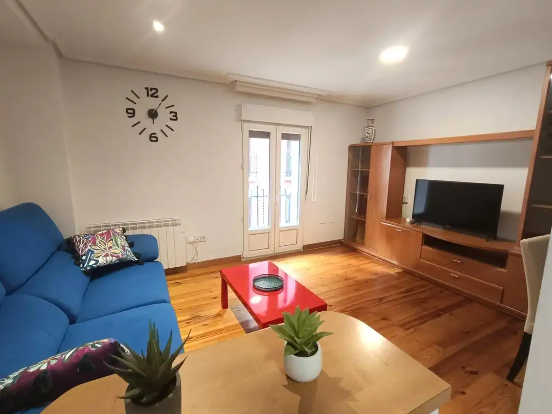 Sala d'estar de Pis de lloguer en  Pamplona / Iruña amb Calefacció i Balcó