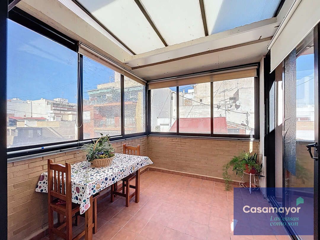 Terrace of Flat for rent in Alicante / Alacant  with Air Conditioner, Heating and Oven