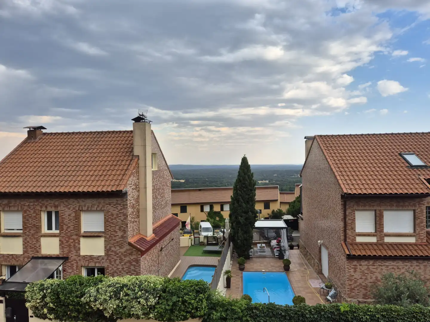 Terraza de Casa o chalet en venta en San Lorenzo de El Escorial con Jardín privado, Terraza y Piscina