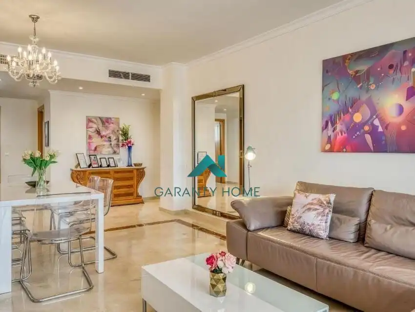 Living room of Flat for rent in Estepona  with Air Conditioner, Heating and Terrace