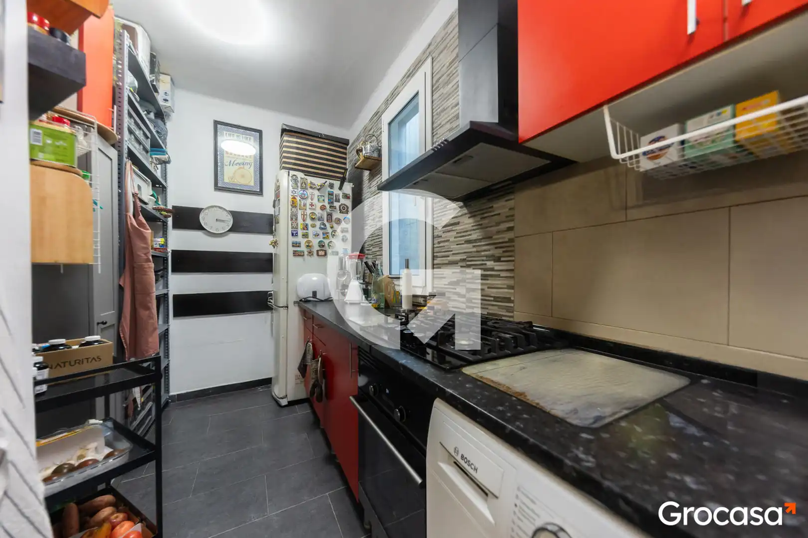 Kitchen of Flat for sale in Barcelona  with Air Conditioner, Oven and Washing machine