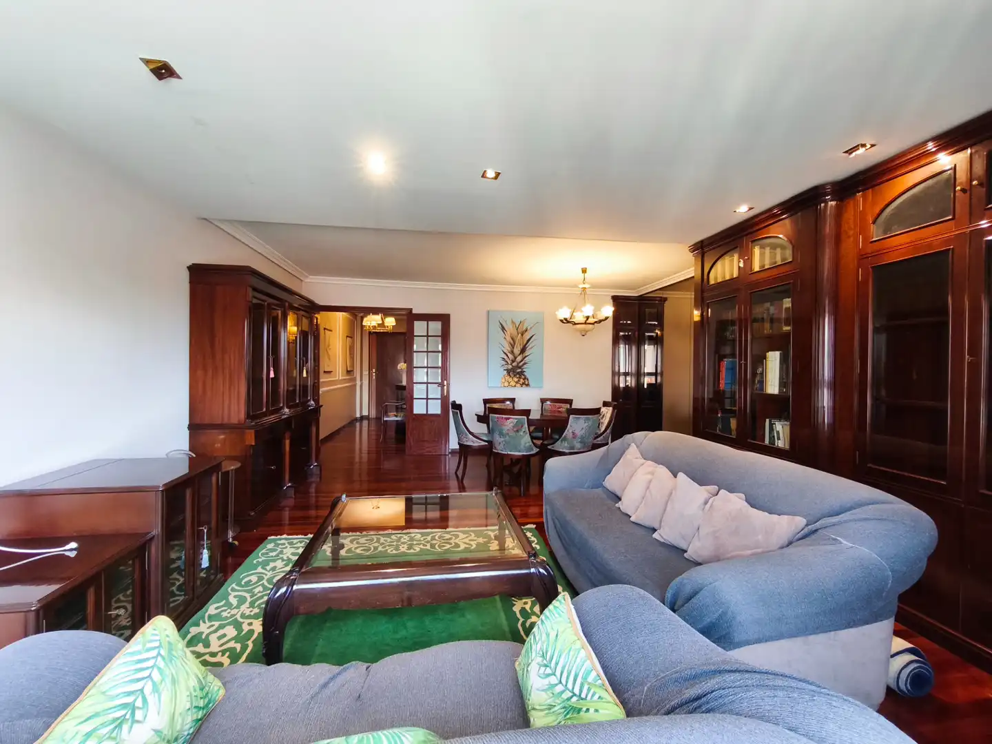 Living room of Flat for rent in Santiago de Compostela   with Heating and Furnished