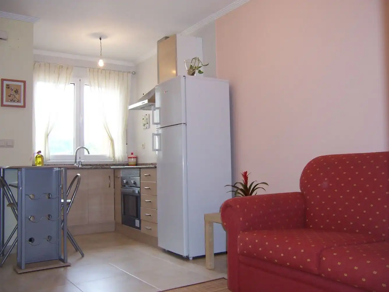Cocina de Apartamento de alquiler en Cariño con Calefacción, Parquet y Terraza
