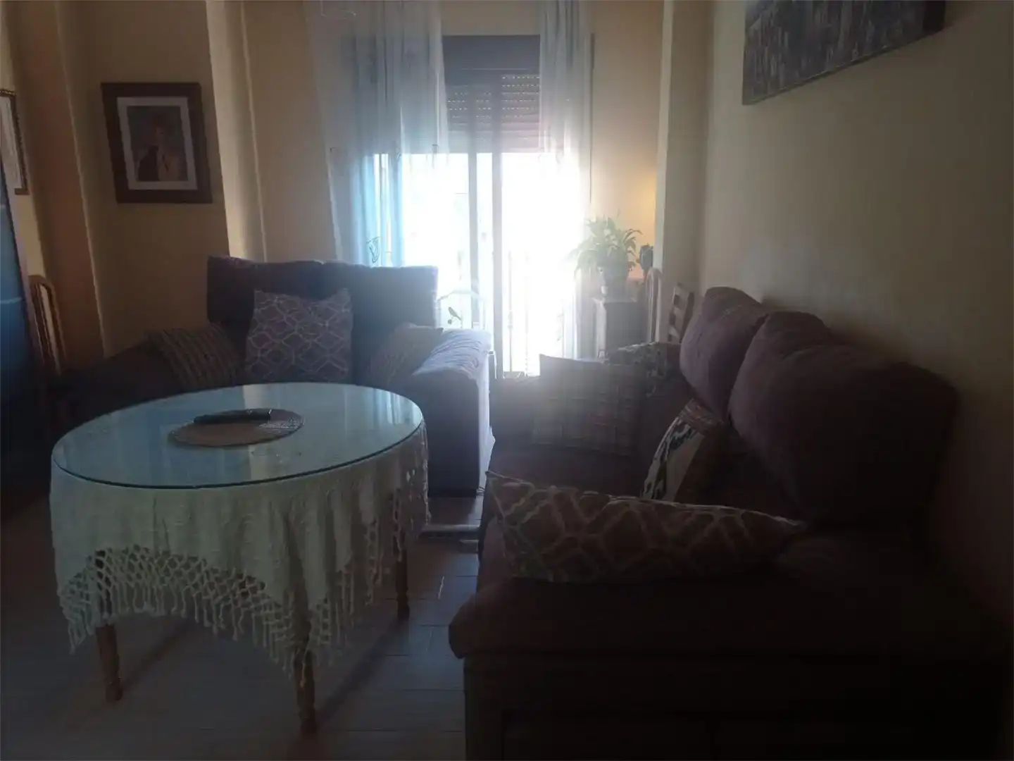 Living room of Apartments for share in Maracena  with Air Conditioner, Furnished and Balcony