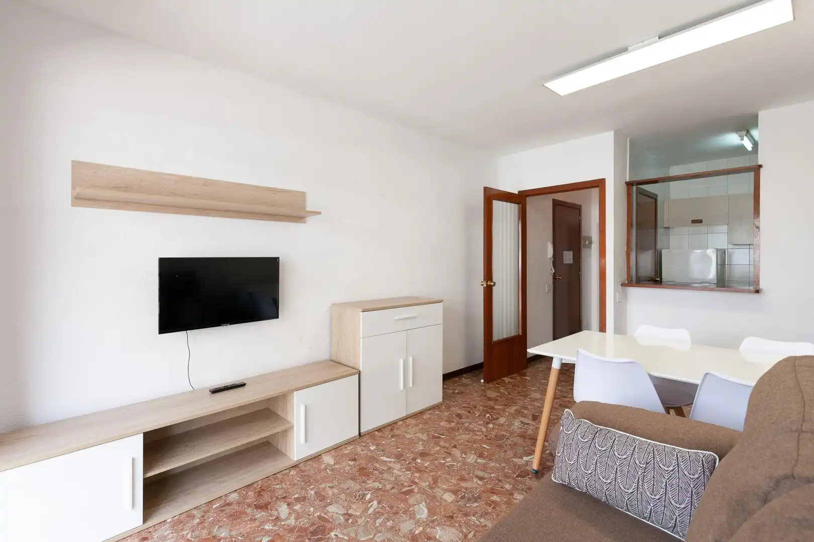 Sala d'estar de Apartament en venda en Salou amb Jardí privat, Moblat i Forn