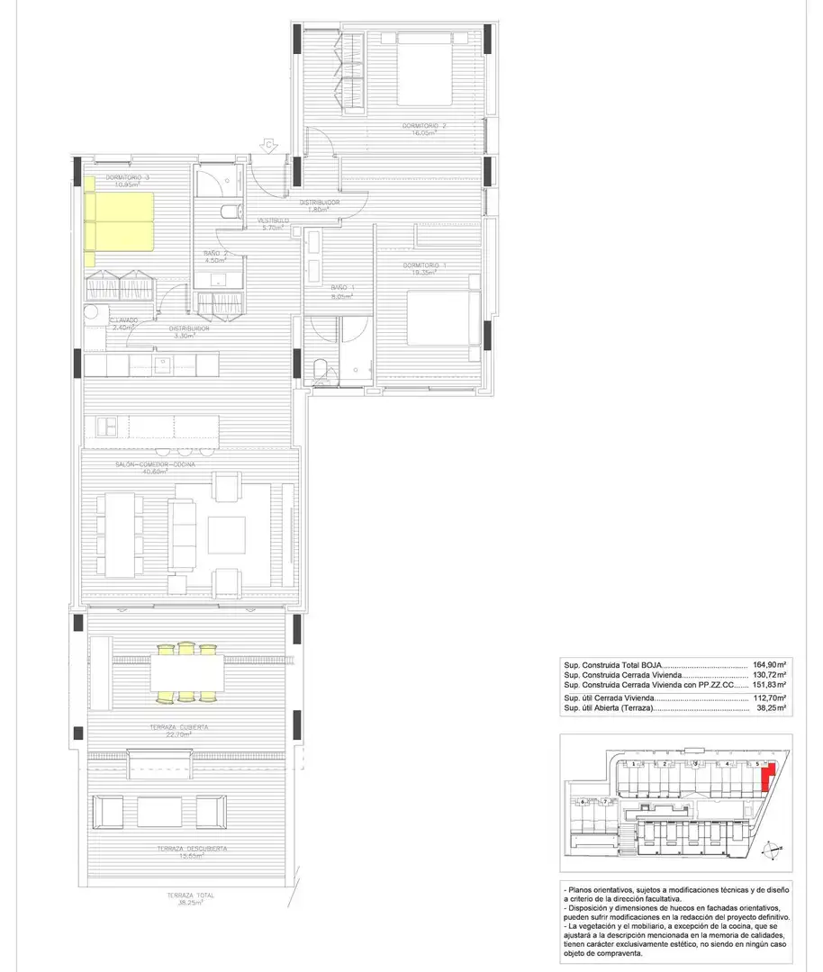 Appartement compact avec ascenseur à vendre à Alcorrín, imagen 15