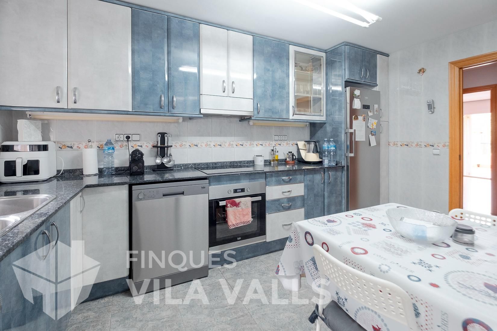 Kitchen of Single-family semi-detached for sale in Bigues i Riells  with Air Conditioner, Heating and Private garden