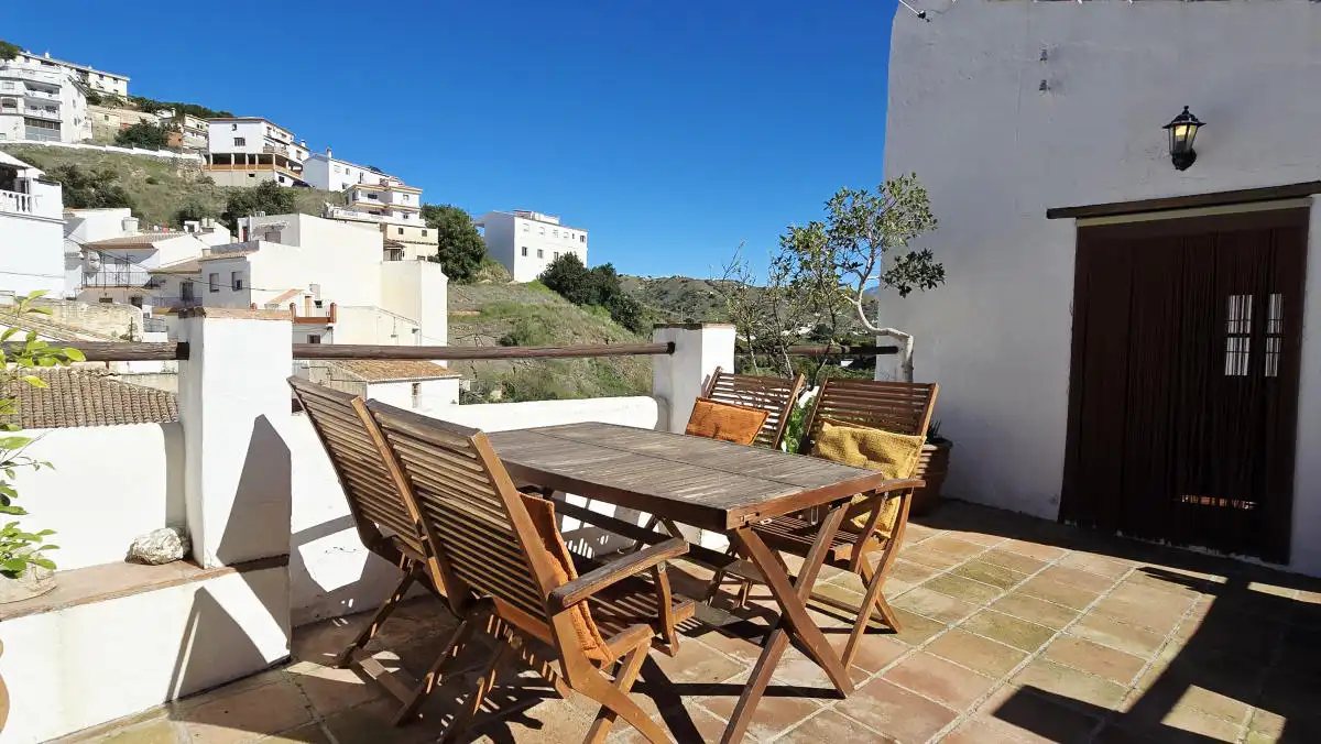 Terrace of Detached homes for sale in Almáchar  with Air Conditioner, Terrace and Furnished