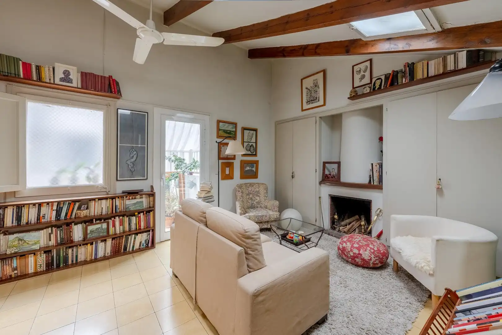 Sala de estar de Ático en venta en Barcelona con Terraza y Trastero