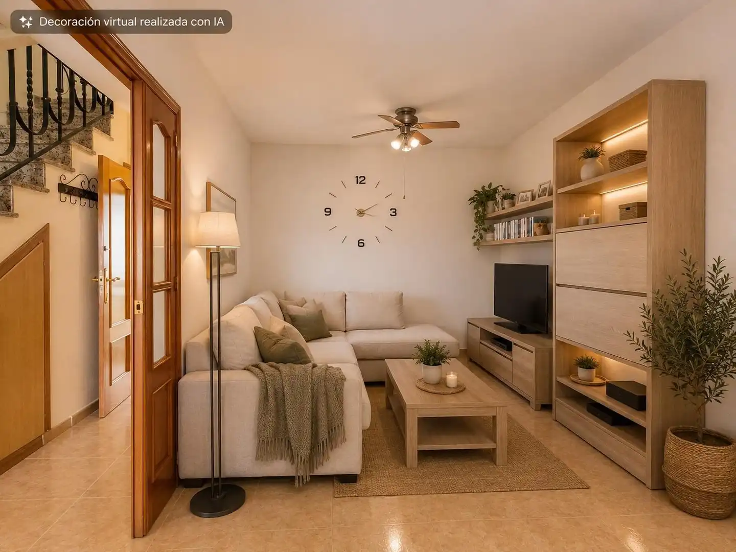 Sala de estar de Casa adosada en venta en San Javier con Aire acondicionado, Calefacción y Terraza