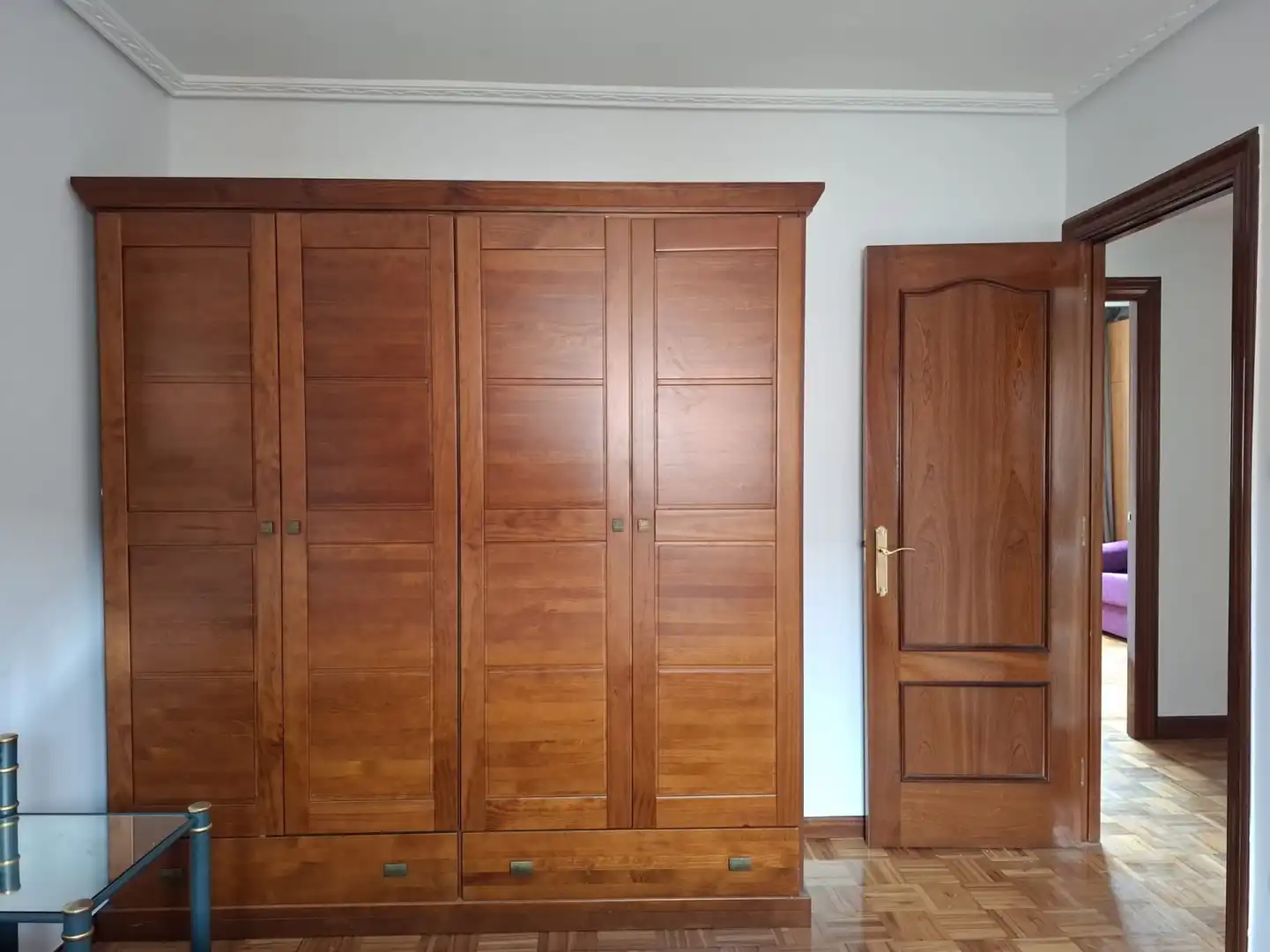 Schlafzimmer von Wohnung zur Miete in Gijón  mit Heizung und Parkett