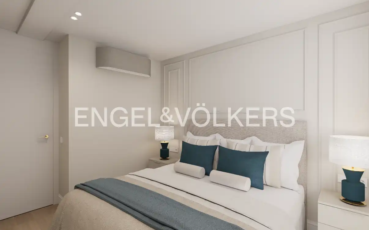 Schlafzimmer von Wohnung zum Verkauf in Madrid mit Klimaanlage, Heizung und Parkett
