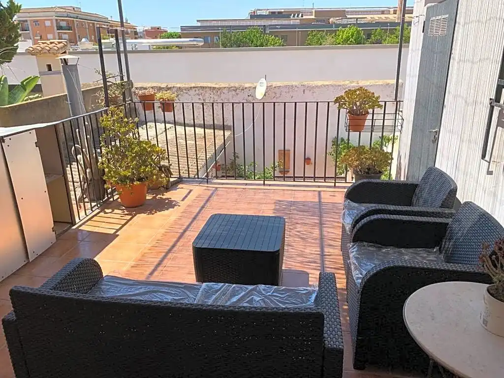 Terraza de Apartamento en venta en Alfara del Patriarca con Amueblado y Balcón