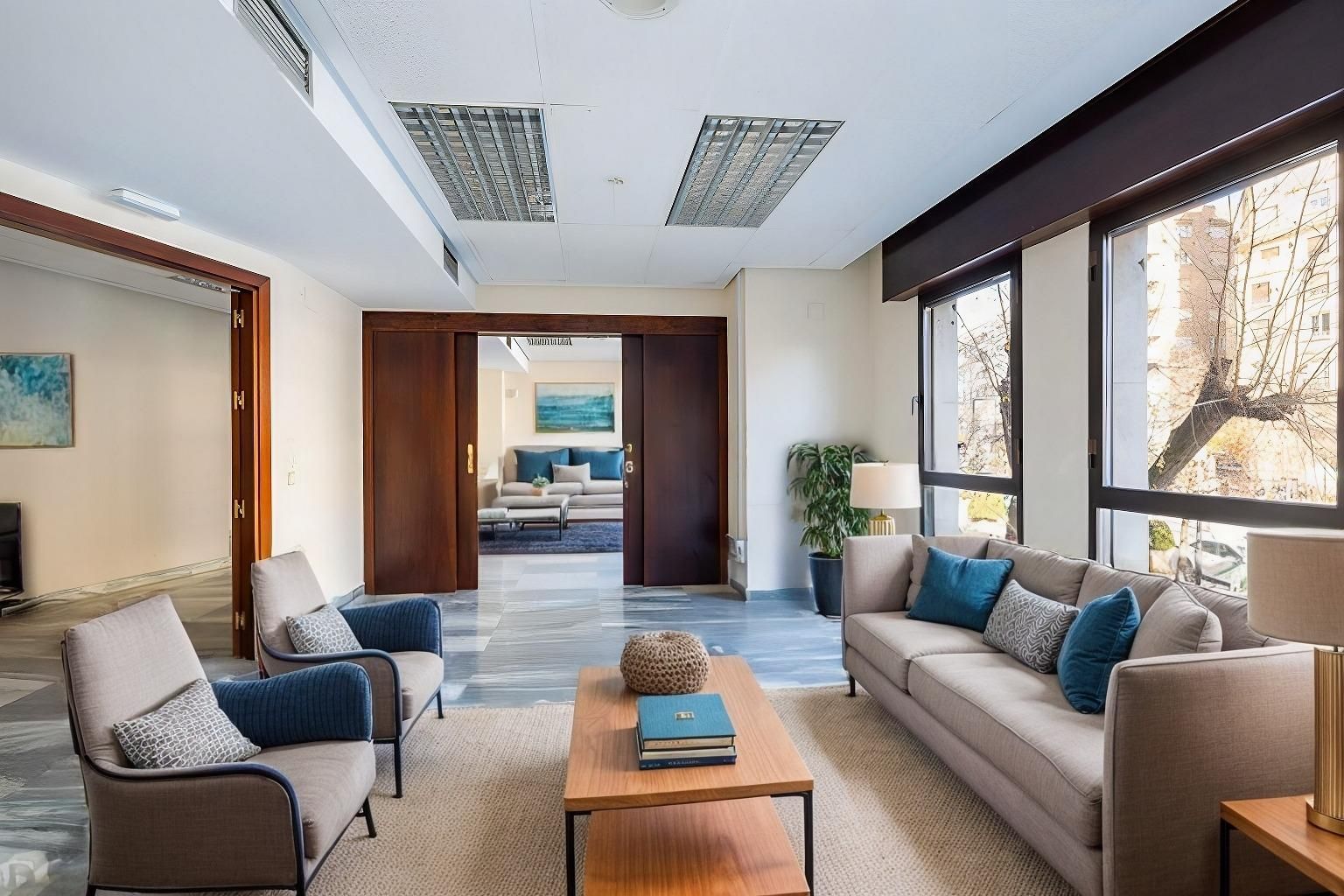 Sala de estar de Piso en venta en  Granada Capital con Calefacción y Alarma
