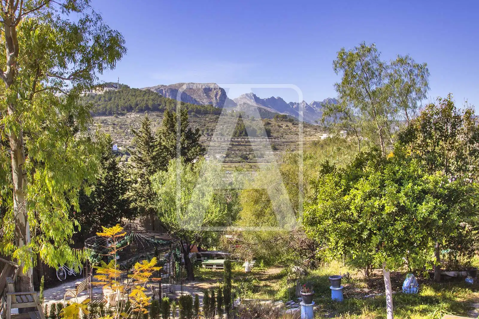 Jardí de Finca rústica en venda en Calpe / Calp amb Aire condicionat, Calefacció i Jardí privat