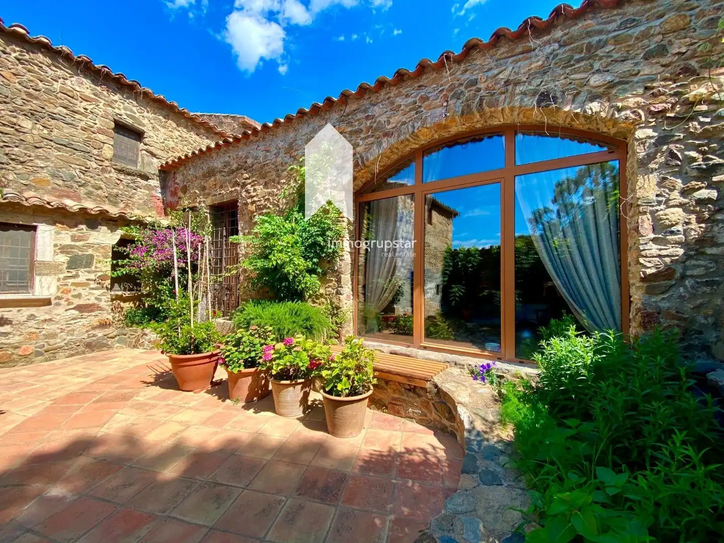 Terrassa de Finca rústica en venda en Vall-llobrega amb Aire condicionat, Calefacció i Terrassa