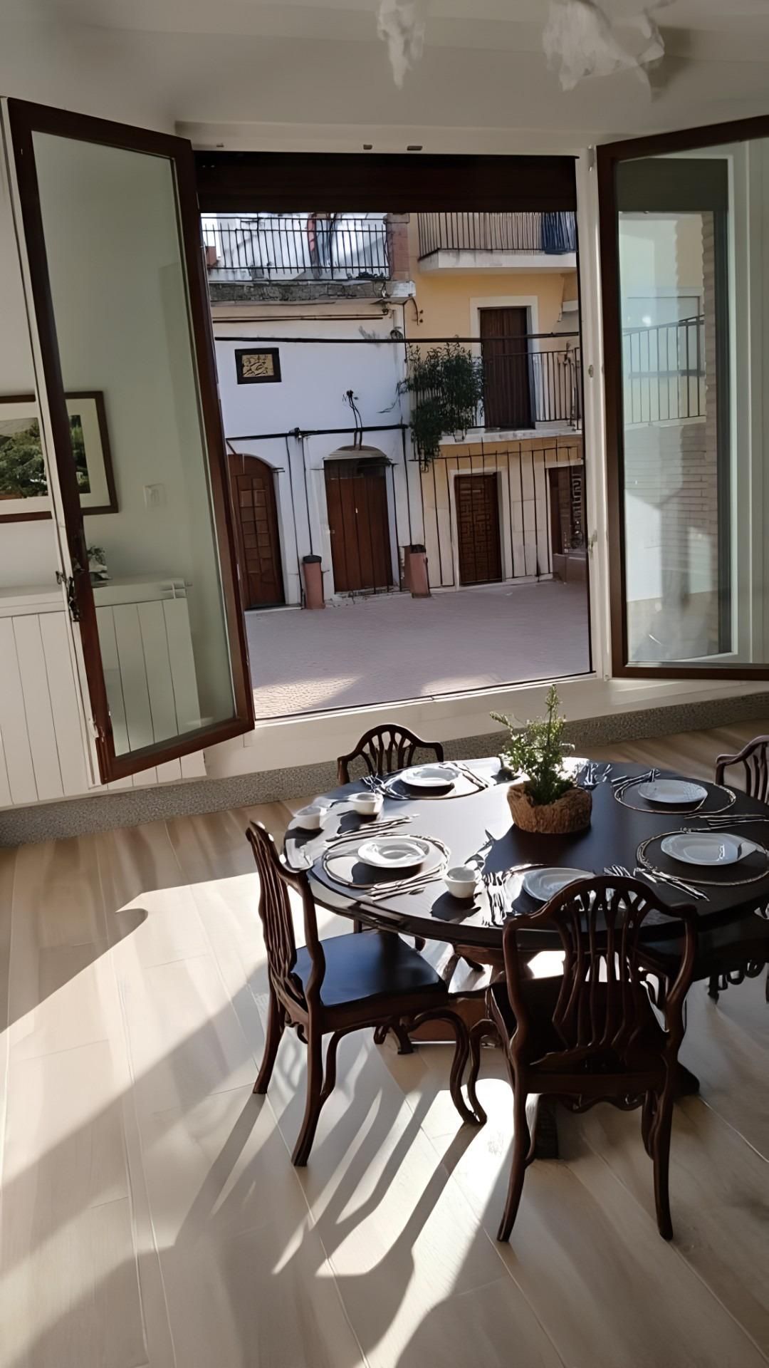 Comedor de Casa adosada en venta en Estadilla con Calefacción, Parquet y Terraza