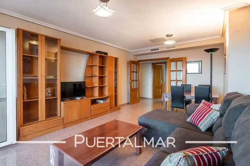 Living room of Flat for rent in El Campello  with Air Conditioner, Heating and Terrace