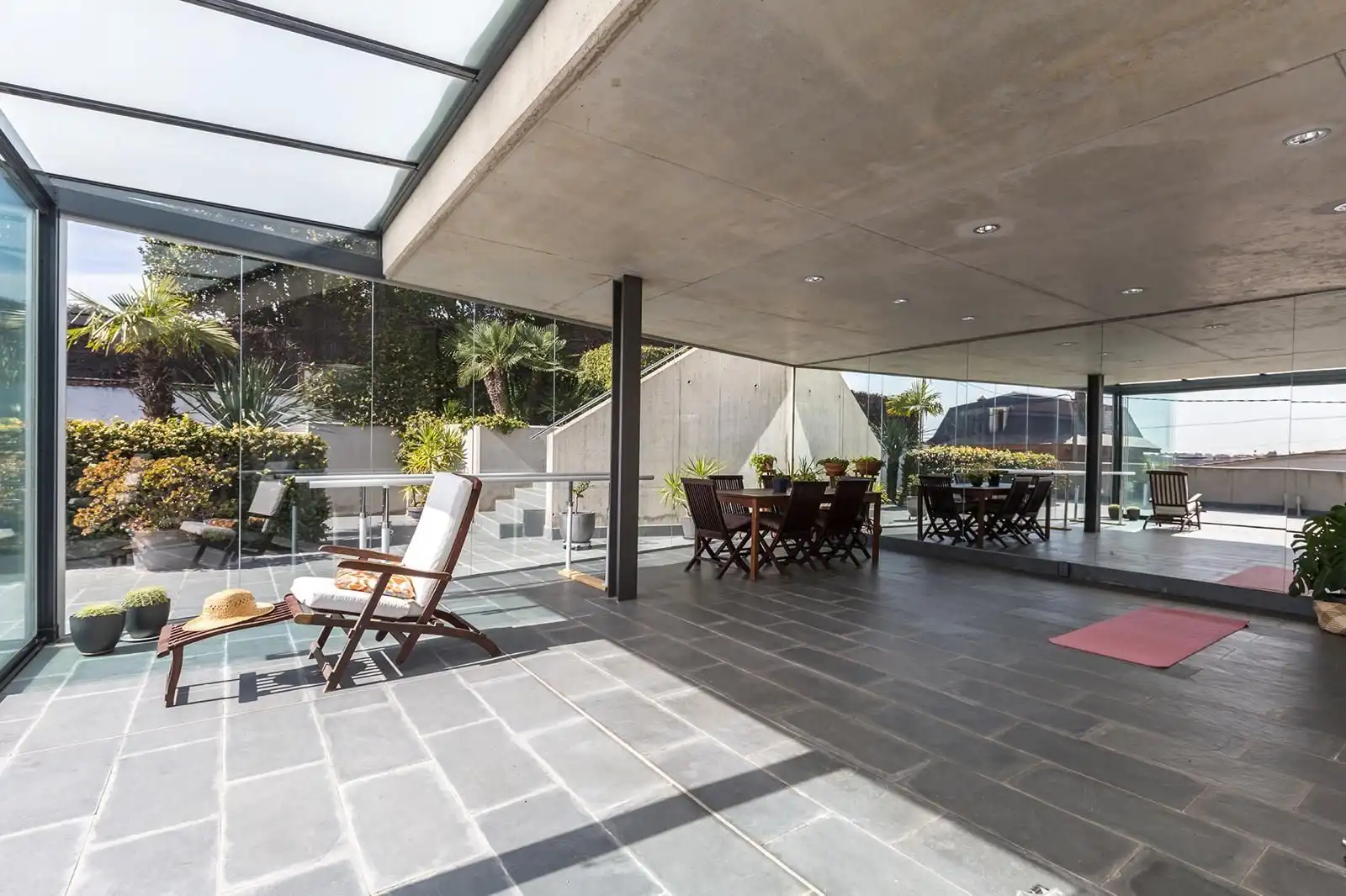 Terraza de Casa o chalet de alquiler en Sant Just Desvern con Aire acondicionado, Calefacción y Jardín privado