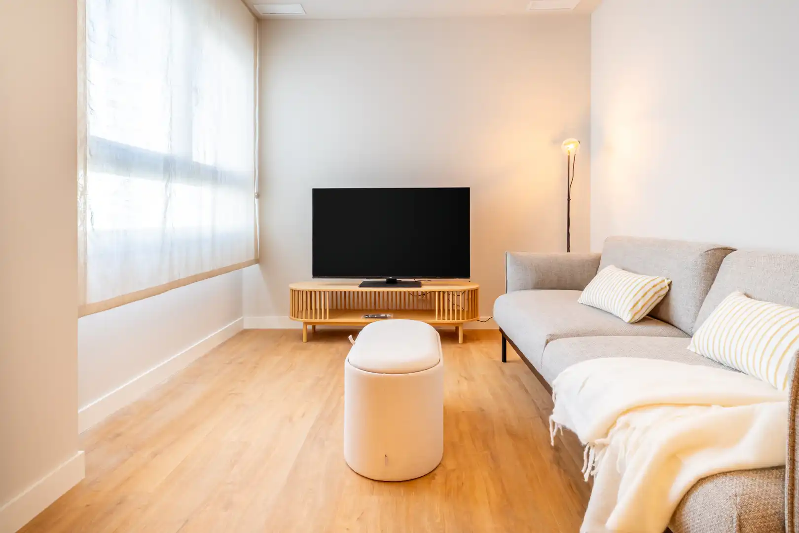 Sala de estar de Estudio de alquiler en Sevilla con Aire acondicionado, Calefacción y Amueblado