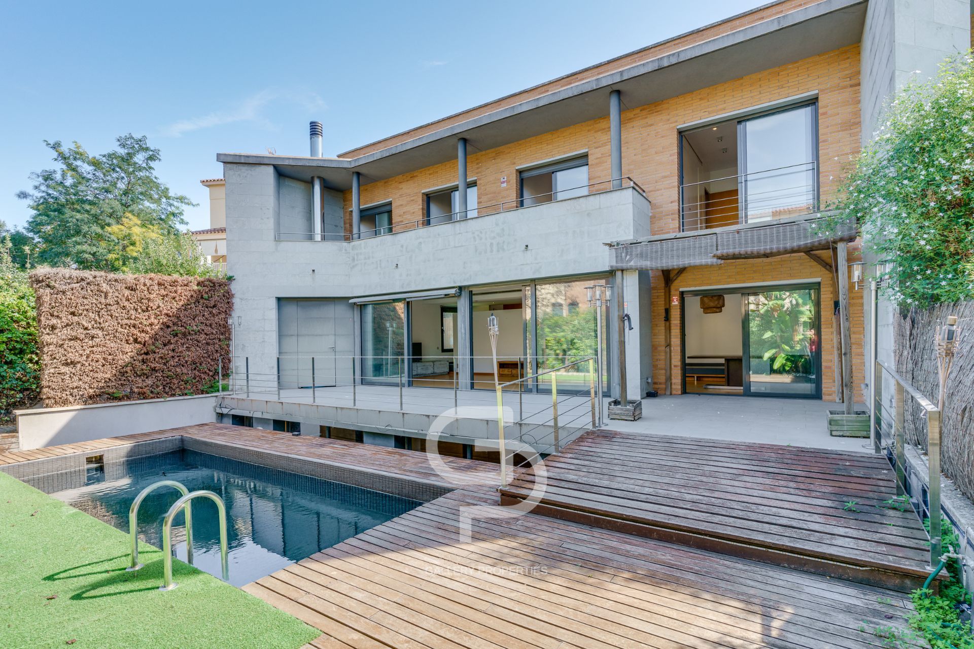 Exterior view of Single-family semi-detached for sale in Alella  with Air Conditioner, Heating and Private garden