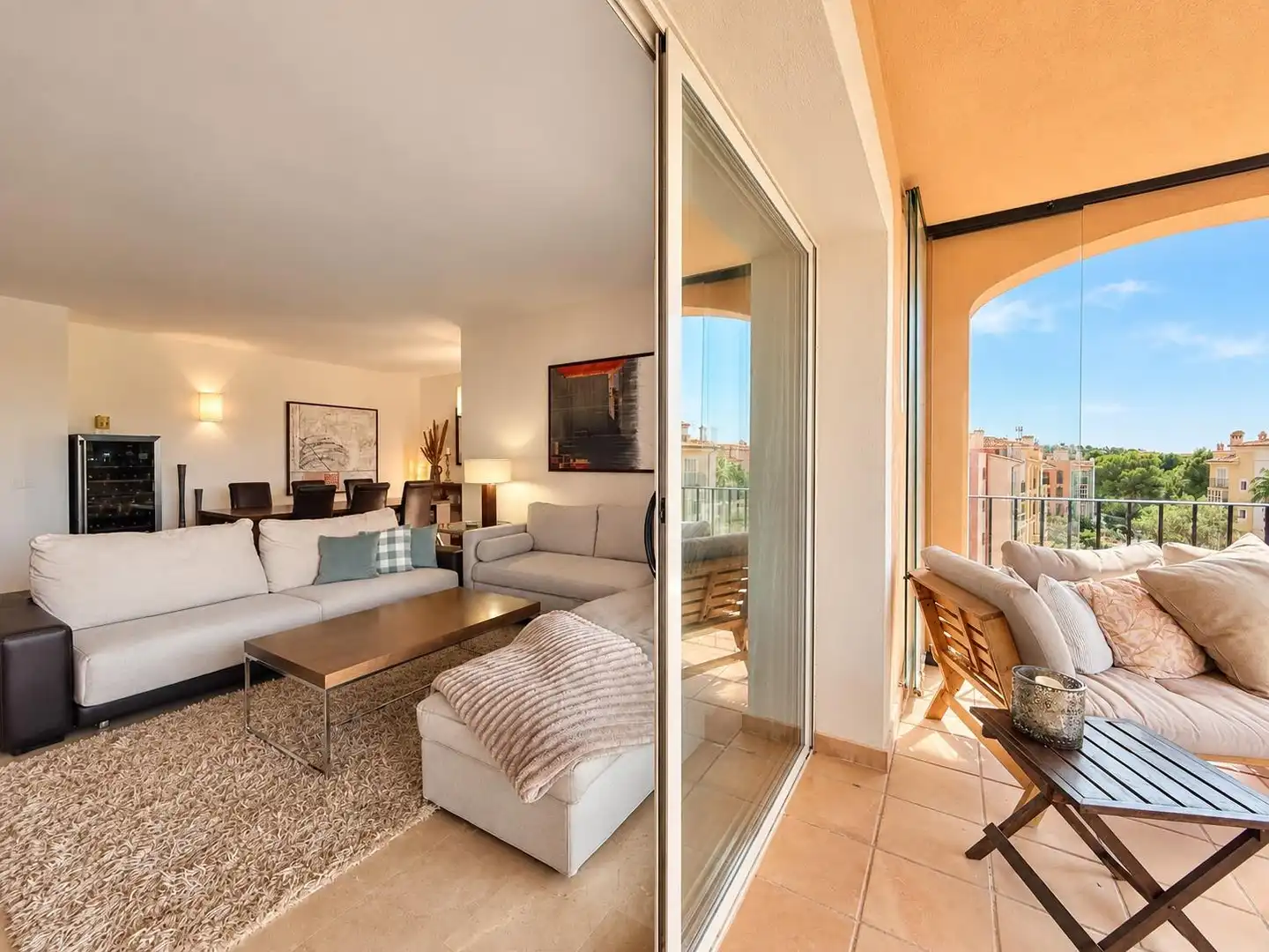 Living room of Attic for sale in Calvià  with Air Conditioner, Private garden and Terrace