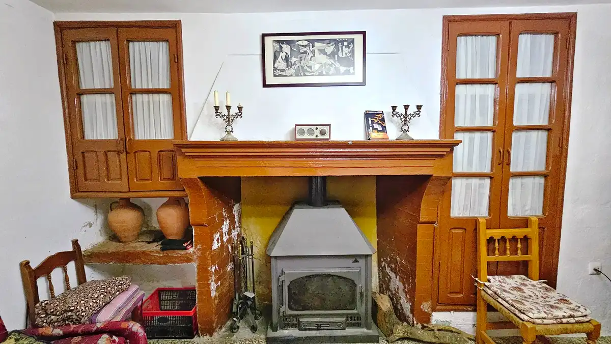 Sala d'estar de Casa o xalet en venda en Almonaster la Real amb Jardí privat, Terrassa i Traster