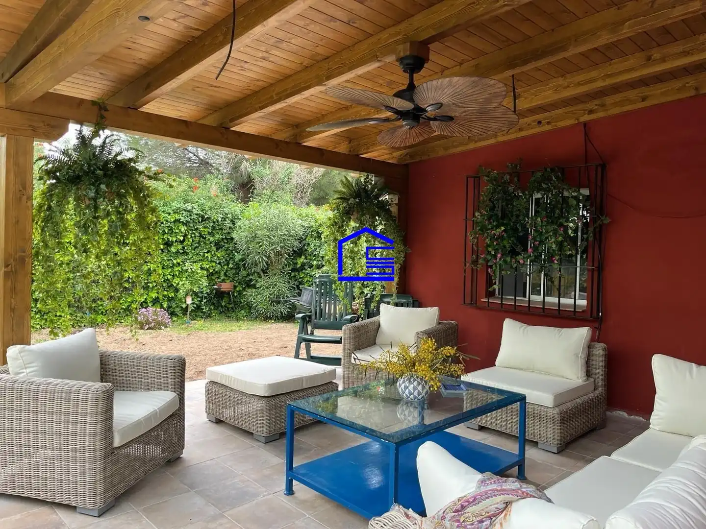 Terraza de Casa o chalet de alquiler en El Puerto de Santa María con Aire acondicionado, Calefacción y Jardín privado