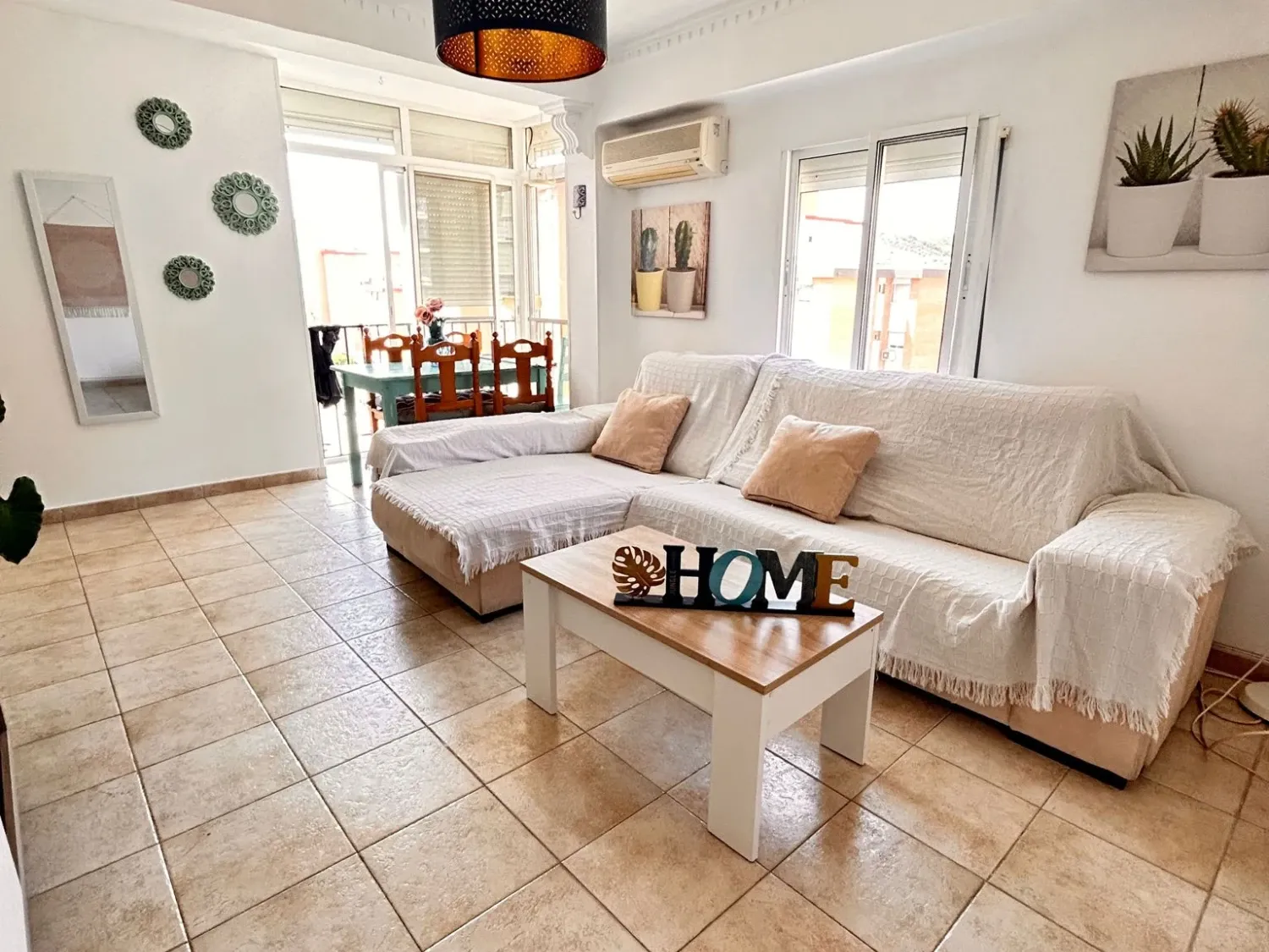 Living room of Flat for sale in Málaga Capital  with Air Conditioner, Furnished and Washing machine