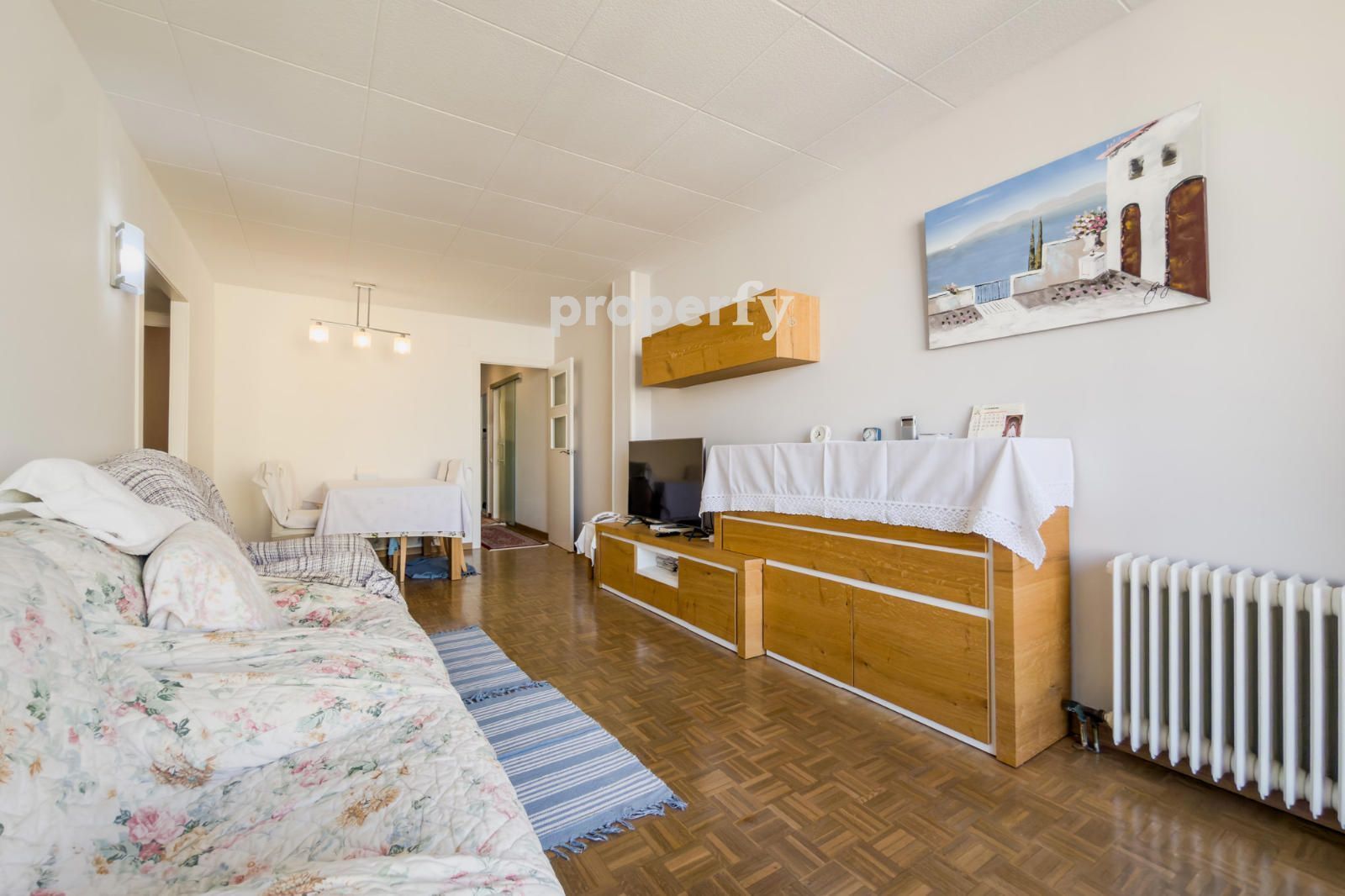 Bedroom of Flat for sale in  Barcelona Capital  with Heating, Parquet flooring and Terrace