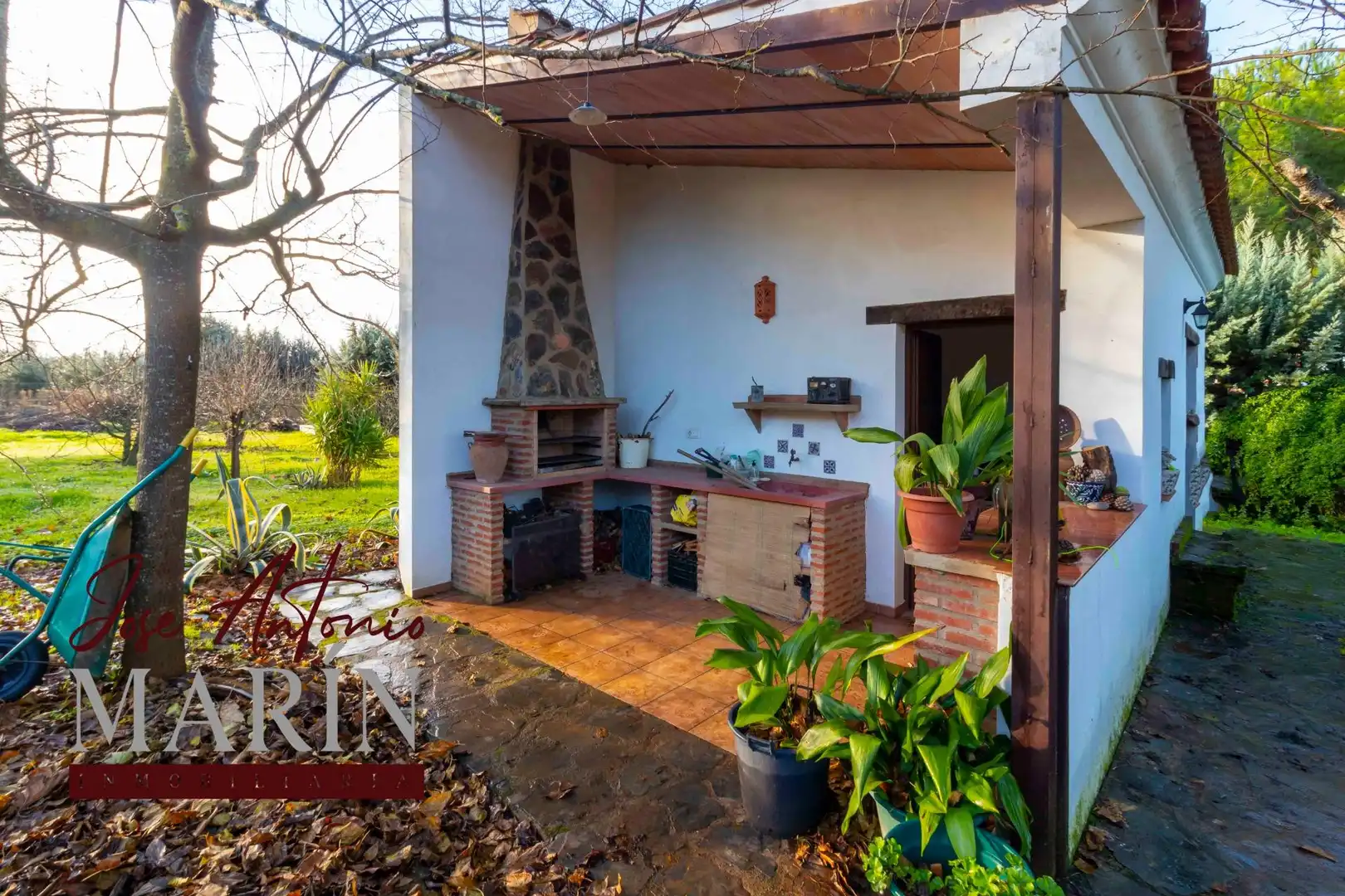 Garten von Country house zum Verkauf in Badajoz mit Privatgarten, Abstellraum und Schwimmbad