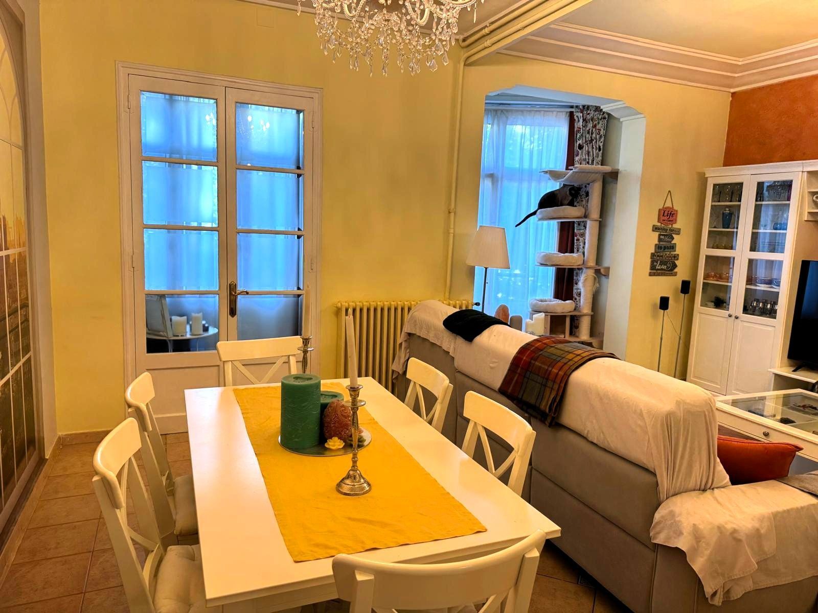 Dining room of Flat for sale in  Lleida Capital  with Heating, Terrace and Storage room