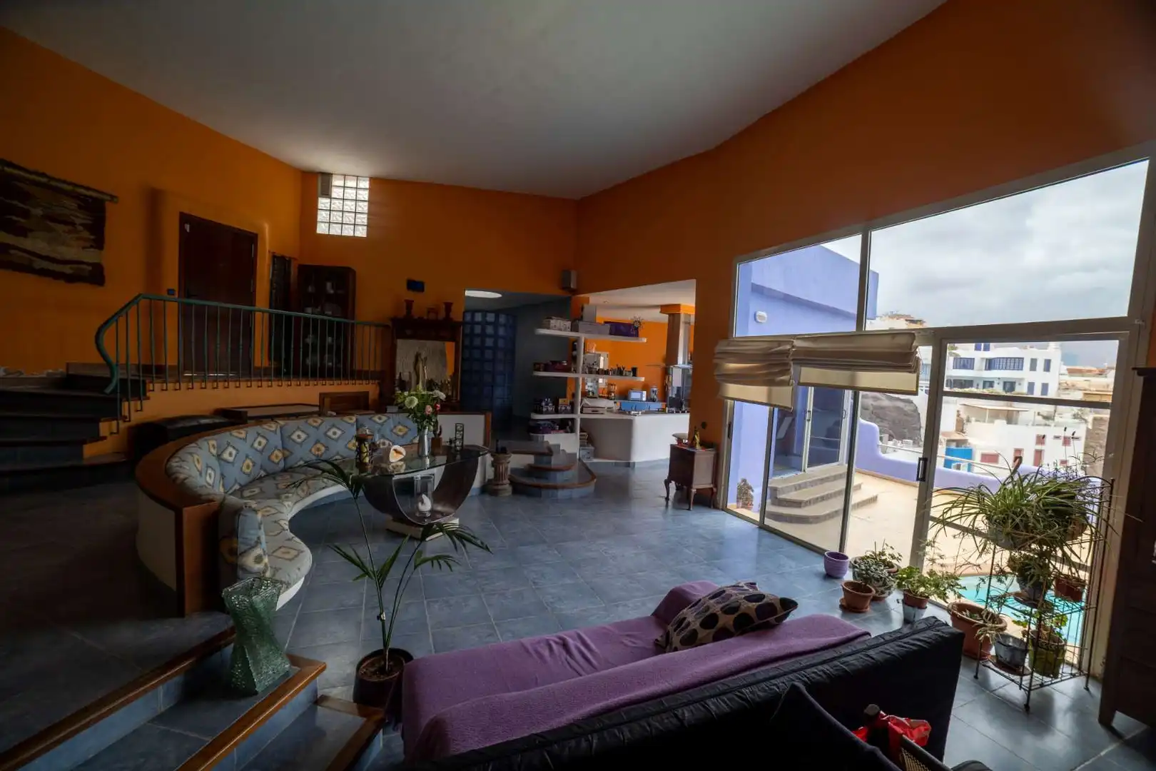 Living room of Detached homes for sale in Gáldar  with Terrace, Swimming Pool and Furnished