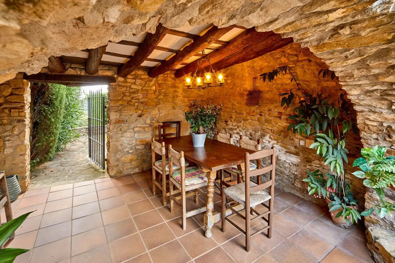 Terraza de Casa o chalet de alquiler en Madremanya con Aire acondicionado, Jardín privado y Terraza
