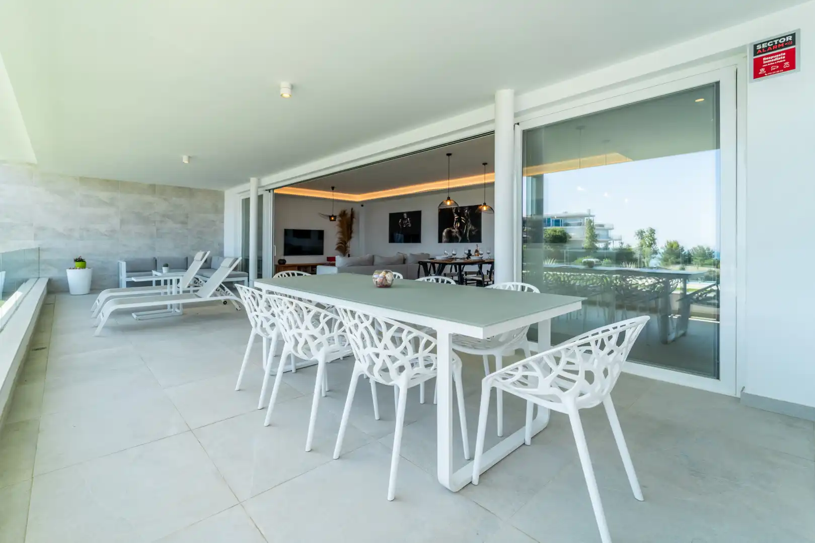 Terrasse von Wohnungen zur Miete in Benalmádena mit Klimaanlage, Terrasse und Schwimmbad