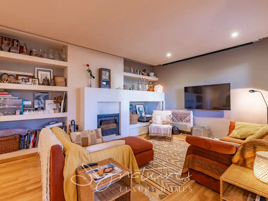 Sala d'estar de Planta baixa de lloguer en Sant Cugat del Vallès amb Aire condicionat, Jardí privat i Terrassa