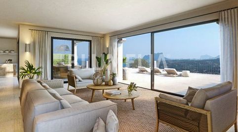 Villa de estilo ibizenco con vistas al mar en venta en Moraira, imatge 4
