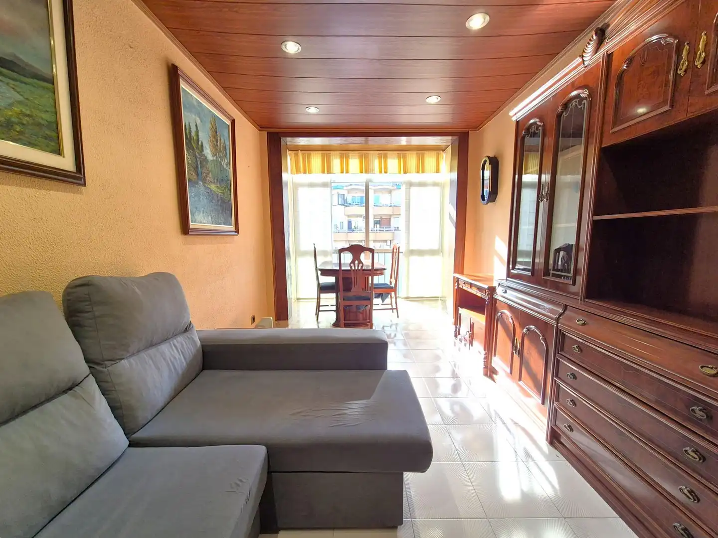 Sala de estar de Piso en venta en Barcelona con Balcón