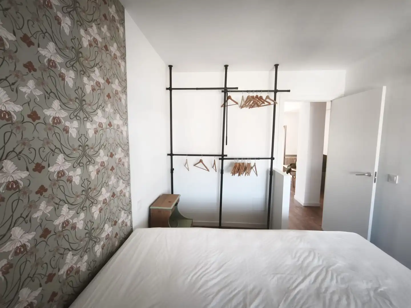 Schlafzimmer von Wohnung zur Miete in Madrid mit Klimaanlage, Heizung und Terrasse
